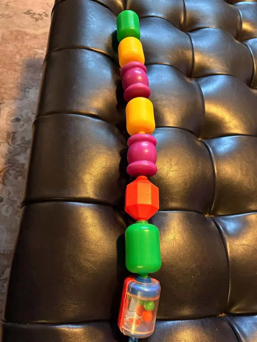 Fisher-Price Vintage Snap-Lock Beads Plastic Multicolor Toddler Toy